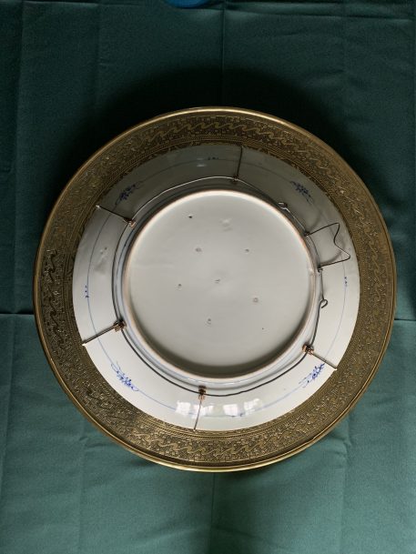 Early Japanese Arita (Imari) Blue & White Ceramic Porcelain Charger - Image 3