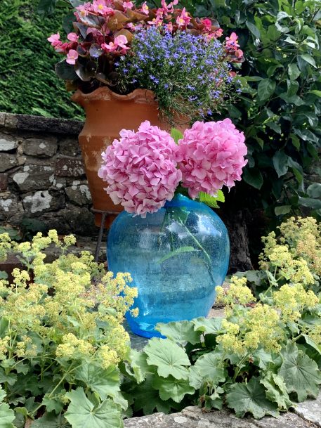 A Hand Blown, Large Turquoise Art Glass Vase - SOLD! - Image 2