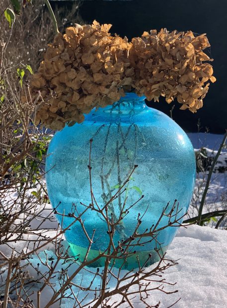 A Hand Blown, Large Turquoise Art Glass Vase - SOLD! - Image 10