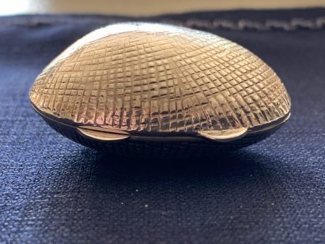 Sterling Silver Clam Shell Pill / Trinket Box, Hallmarked 925 - Image 4