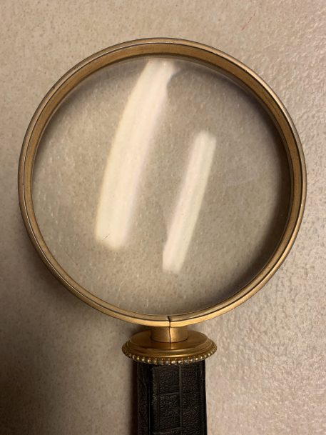 Large French Vintage Decorative Magnifying Glass - Image 2
