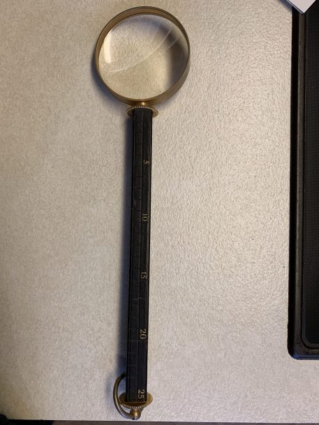 Large French Vintage Decorative Magnifying Glass - Image 5
