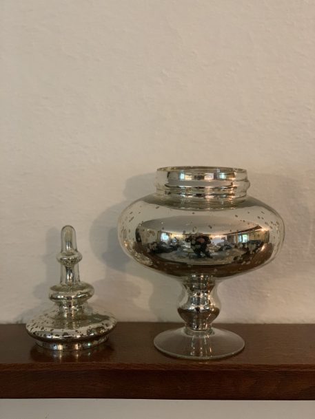 An Attractive Mercury Glass Apothecary Jar & Lid - SOLD! - Image 6