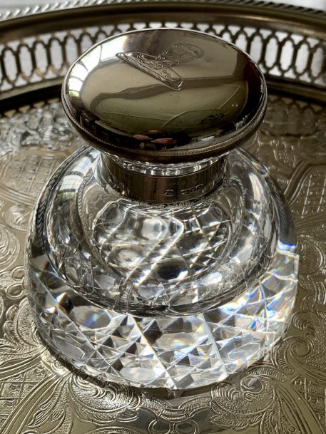 Silver Topped Inkwell (Designed by Frederick Haberling)