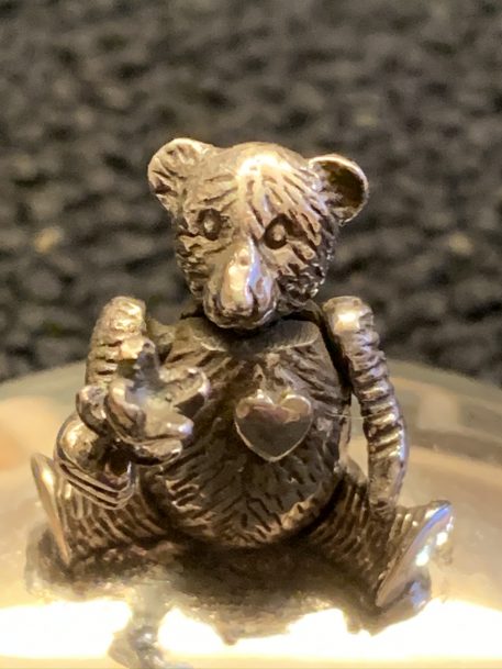 Silver Oval Teddy Bear Tooth Fairy Box, Hallmarked 925 - Image 6