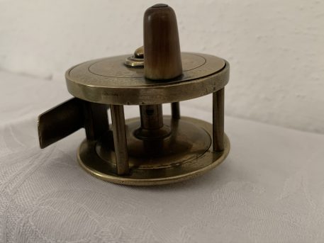 A Vintage Miniature Fishing Reel With Fixed Wooden Handle - Image 9