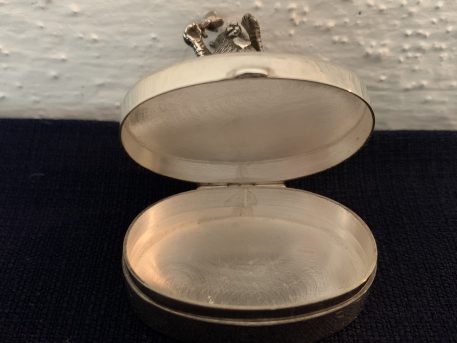 Silver Oval Teddy Bear Tooth Fairy Box, Hallmarked 925 - Image 4