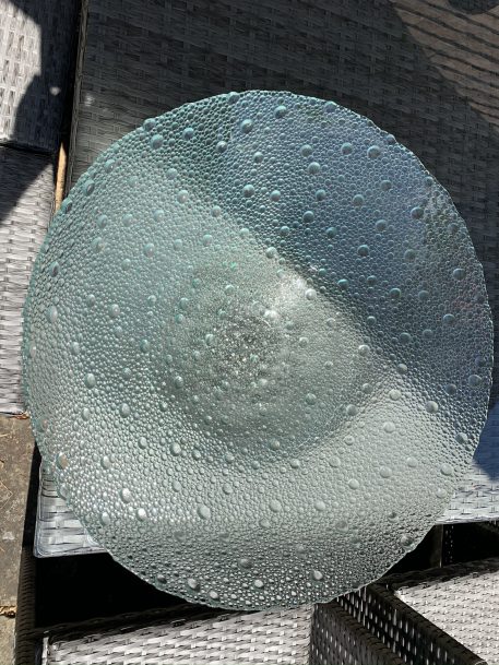 Large mid-century Pavel Panek Bubble Glass Bowl - Image 2