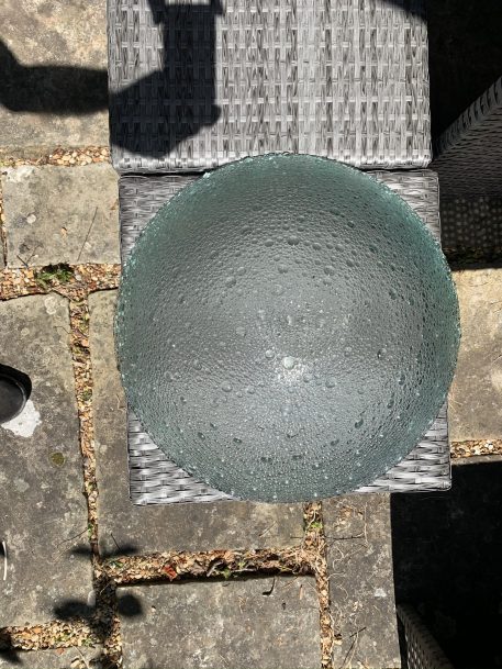 Large mid-century Pavel Panek Bubble Glass Bowl - Image 4