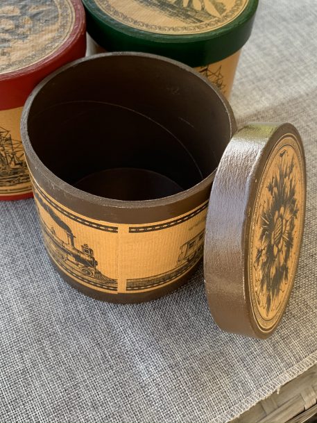 Three Attractive and Decorative Round Storage Boxes - Image 7