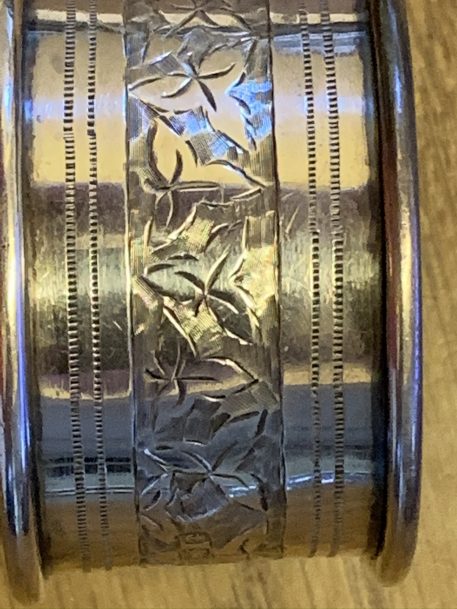 Good Pair of Antique Silver Napkin Rings, Birmingham 1905 - Image 3