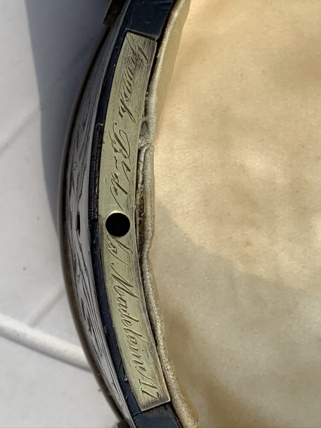 A 19th Century (1880/1890) French Ebony and Brass Circular Casket / Box - Image 10