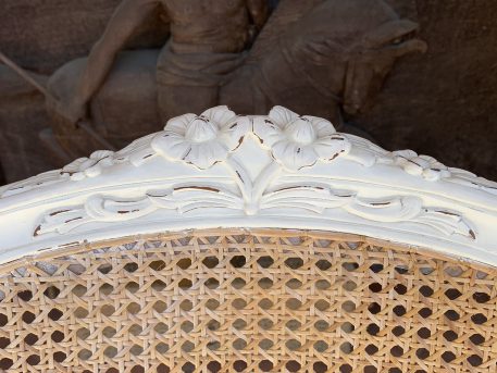 A Louis XV French Style Cane Back Fauteuil Armchair - Image 3