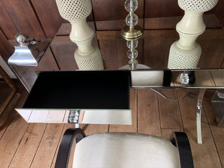 Elegant Two Drawer Mirrored Dressing Table / Hall Console - SOLD! - Image 7