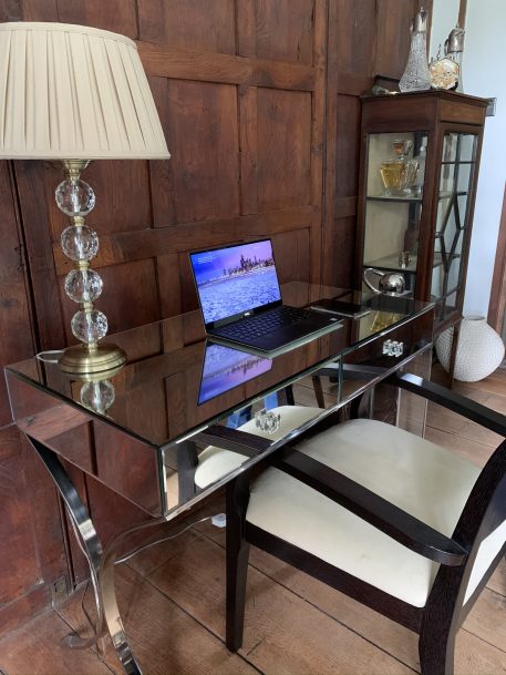 Elegant Two Drawer Mirrored Dressing Table / Hall Console - SOLD! - Image 3