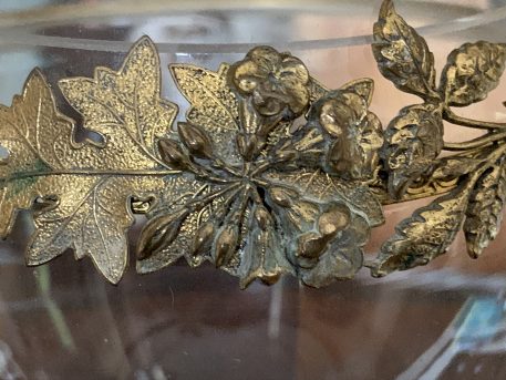 An Apothecary Glass Vase With Lid and Gilt Decoration - SOLD! - Image 3