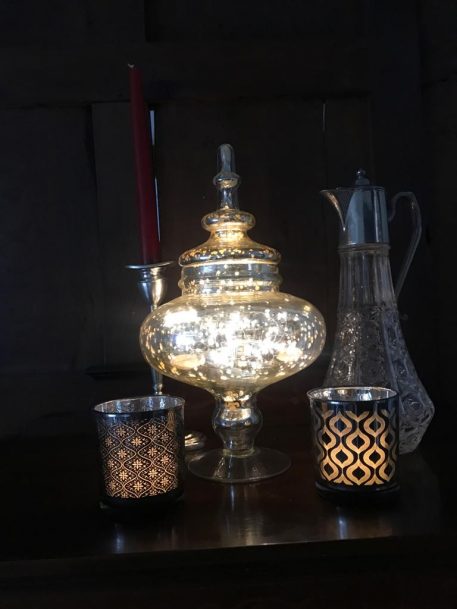 An Attractive Mercury Glass Apothecary Jar & Lid - SOLD! - Image 5