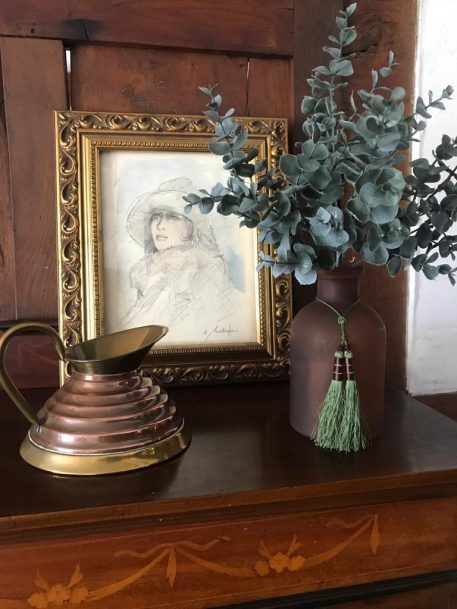 Gorgeous Brown Apothecary Style Glass bottle with Green Tassel - Image 5