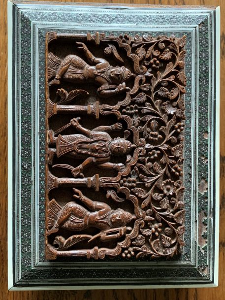 Anglo Indian Finely Carved Sandalwood & Sedeli Mosaic Box - Image 6