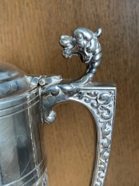 Cut Glass and Plated Claret Jug - SOLD! - Image 3