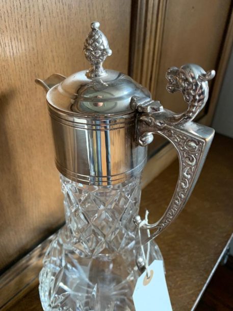Cut Glass and Plated Claret Jug - SOLD! - Image 2
