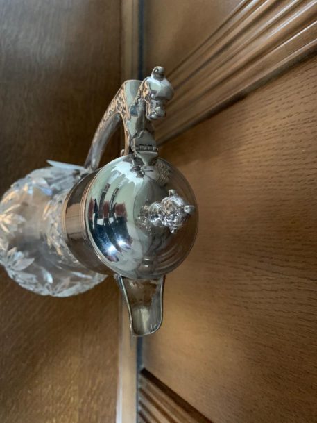 Cut Glass and Plated Claret Jug - SOLD! - Image 4
