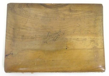 An Antique 19th Century Sorrento ware velvet lined blotter with Marquetry decoration - Image 6