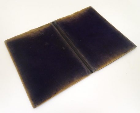 An Antique 19th Century Sorrento ware velvet lined blotter with Marquetry decoration - Image 4