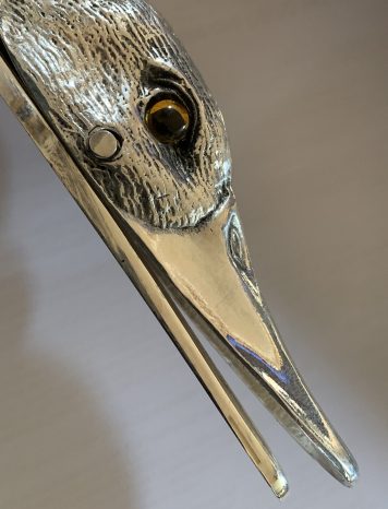 Silver Plated Ducks Head Paper Clip - SOLD!