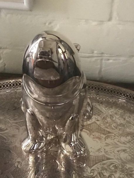 Silver Plated Polar Bear Cocktail Shaker - SOLD! - Image 2