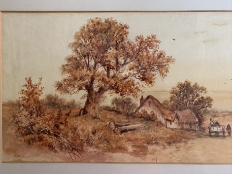 A Country Scene Watercolour Painting By D. Watts - Image 2