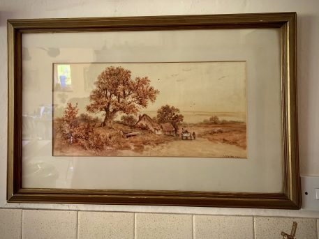 A Country Scene Watercolour Painting By D. Watts - Image 3