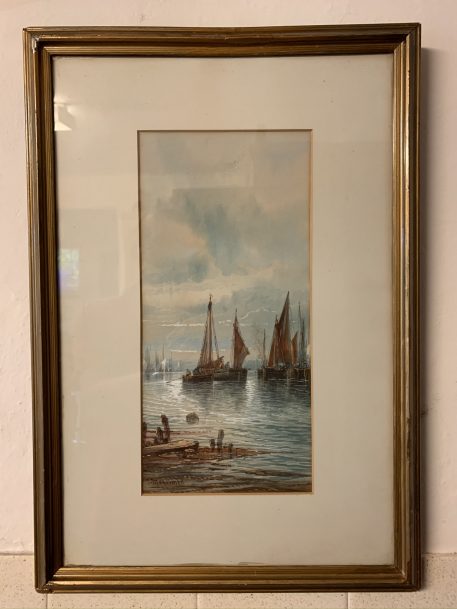 Pair of T Montimen Original Watercolour Maritime Paintings - Hand Signed & Framed - Image 2