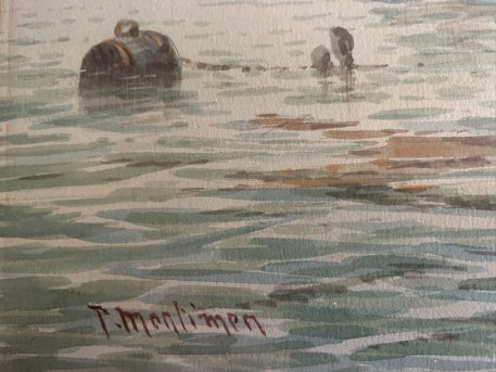 Pair of T Montimen Original Watercolour Maritime Paintings - Hand Signed & Framed - Image 7
