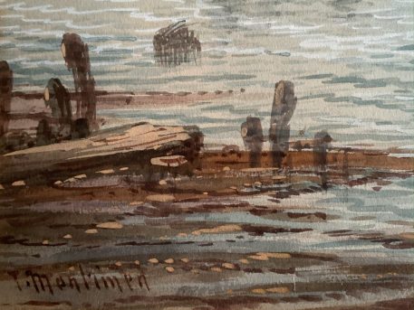 Pair of T Montimen Original Watercolour Maritime Paintings - Hand Signed & Framed - Image 3