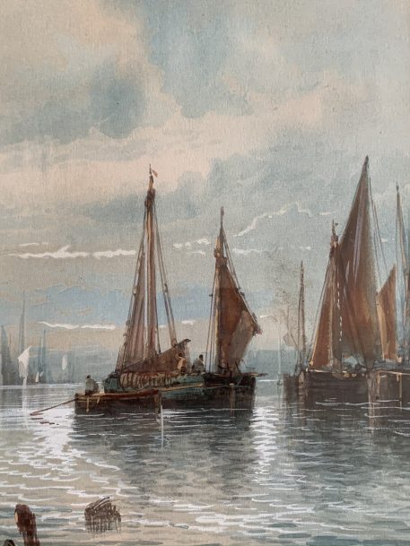 Pair of T Montimen Original Watercolour Maritime Paintings - Hand Signed & Framed