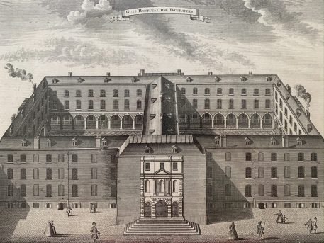 A Framed Engraved Print of Guy’s Hospital For Incurables