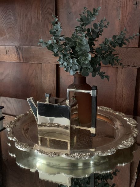 Christopher Dresser Style Silver Plated Rectangular Teapot - Image 5