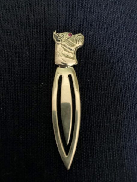 Four Charming Dogs Head Bookmarks, Sterling Silver - SOLD! - Image 3