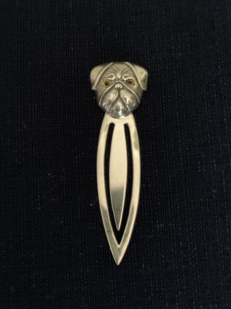 Four Charming Dogs Head Bookmarks, Sterling Silver - SOLD! - Image 4