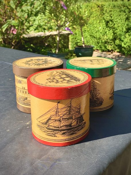 Three Attractive and Decorative Round Storage Boxes