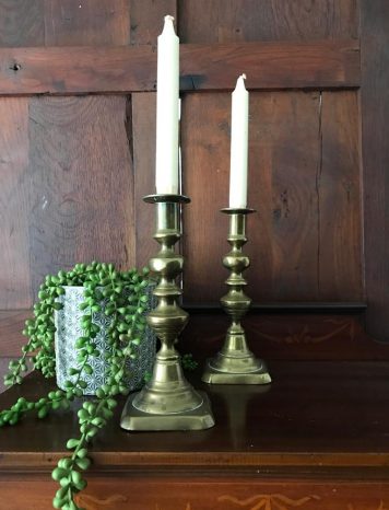 Pair of 19th Century Brass Candlesticks