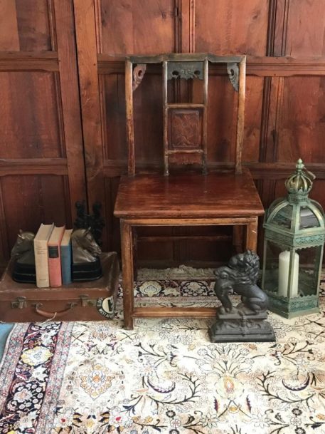 A Decorative, Signed and Carved Chinese Red Stained Chair - Image 2