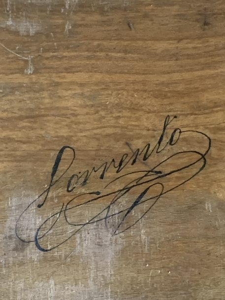 An Antique 19th Century Sorrento ware velvet lined blotter with Marquetry decoration - Image 7