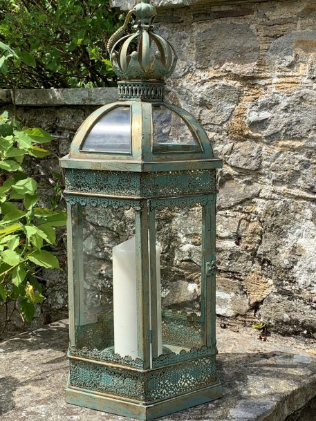 Large Wrought Iron Decorative Lantern - Image 9