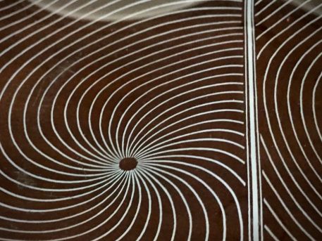 Vintage Chance Three Section Etched Glass Tray c.1960 - Image 3