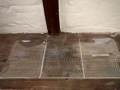Vintage Chance Three Section Etched Glass Tray c.1960 - Image 6