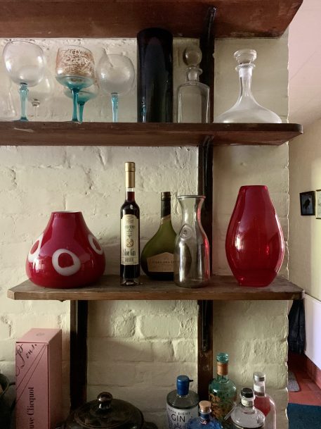 Ruby Red Glass Vase - Image 11