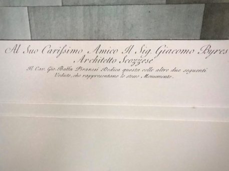 Large Neoclassical Print of Al Suo Carrissimo Amico il Sig. Giacomo Byres Architetto Scozzese - Image 13