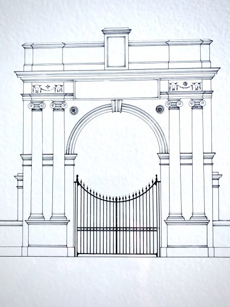Framed Quality Architect Print Drawings of Croome Court - Image 2